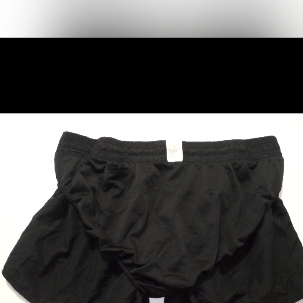 Black Athletic Shorts with Elastic Waistband - Picture 6 of 10